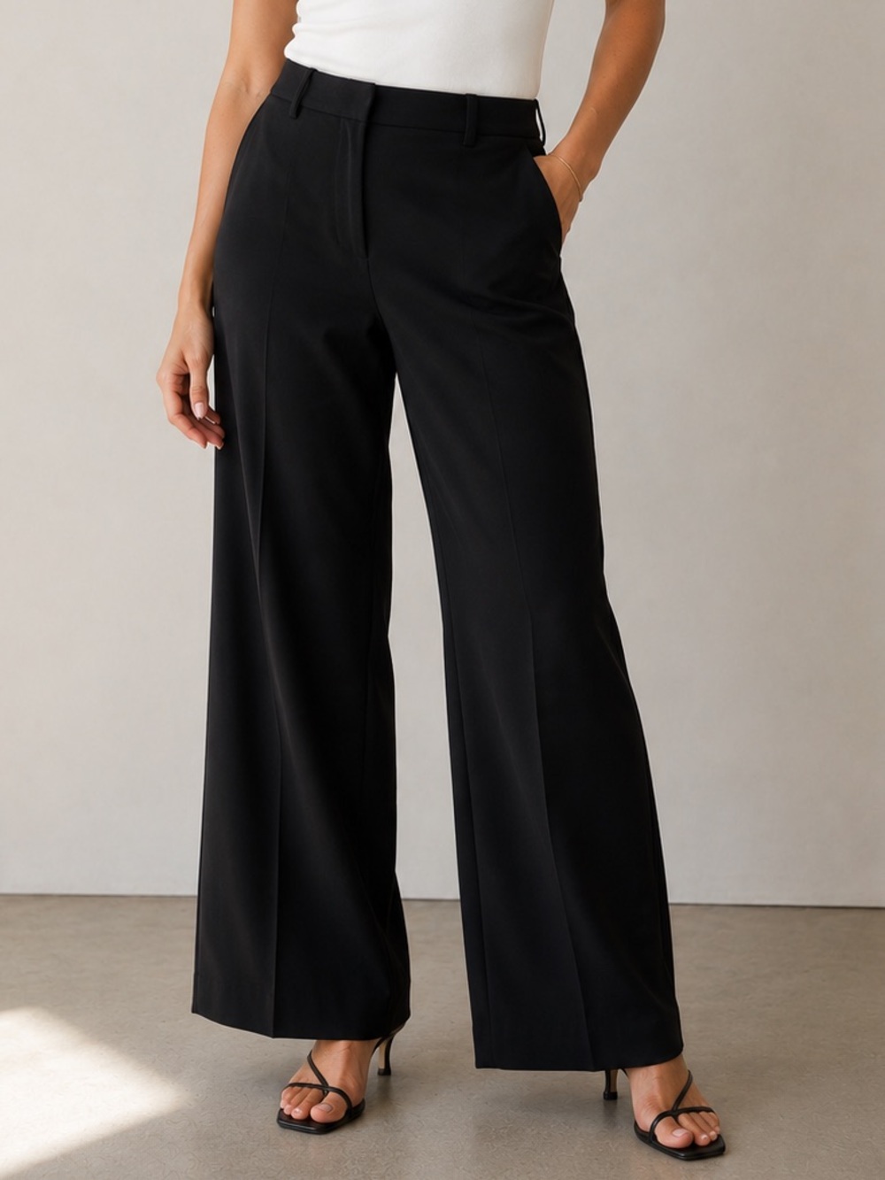 H&M Wide Leg Black Pants